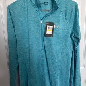 Teal under armour workout women’s shirt